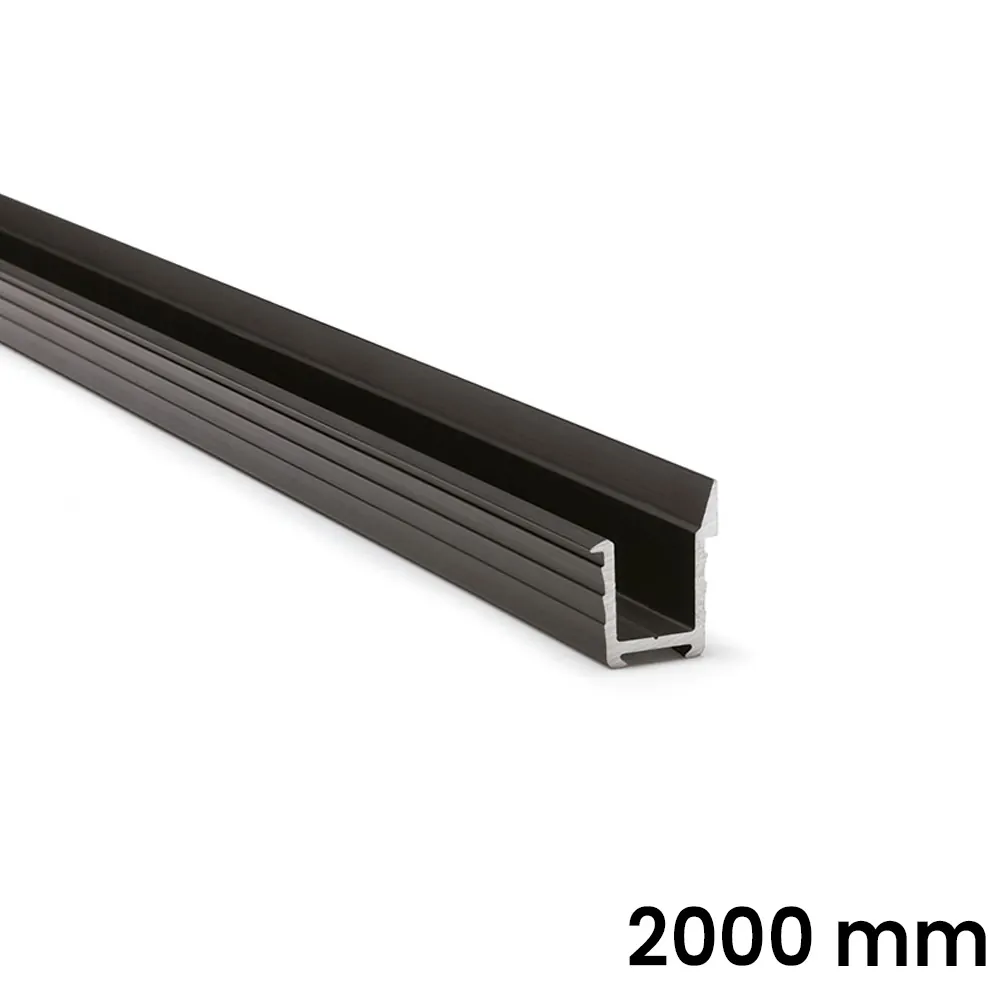 Perfil de aluminio para lámpara LAB, acabado negro | M24