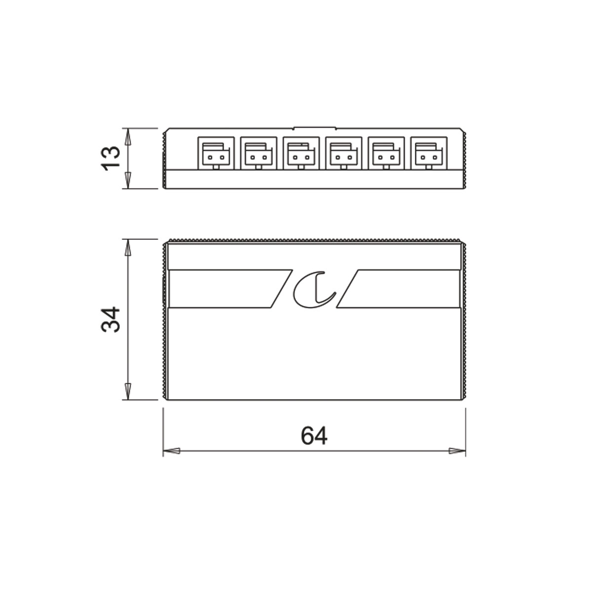 Switch inalámbrico GIRO F D-MOTION WAVE, color negro