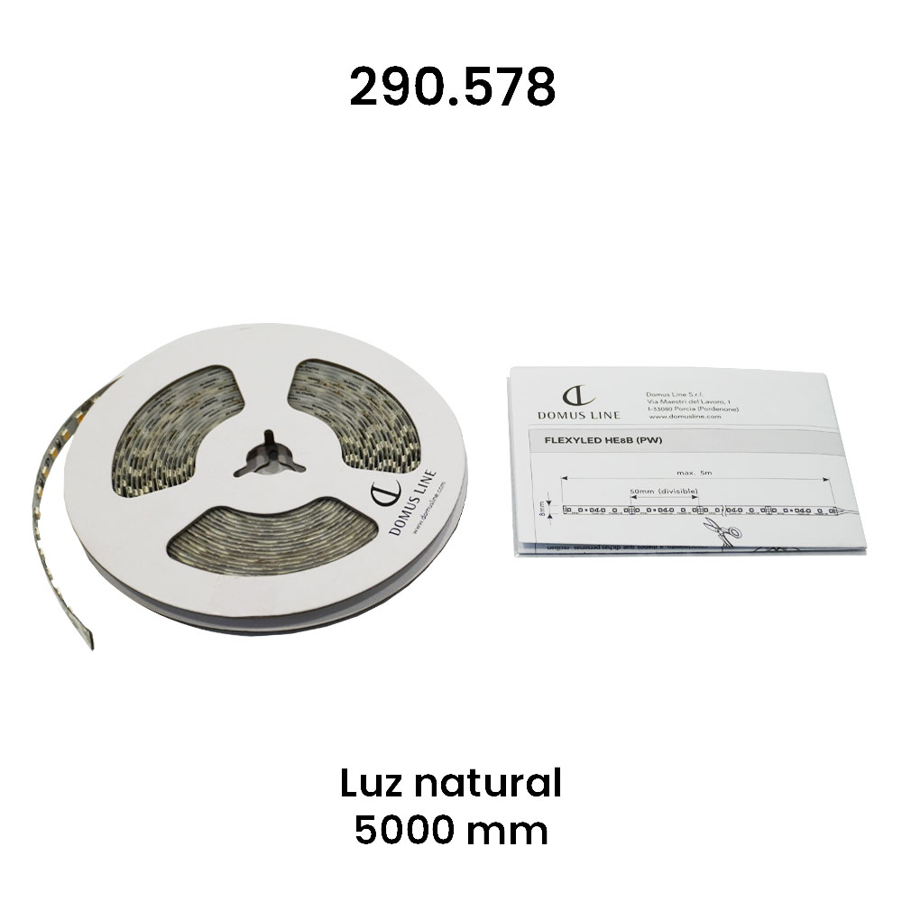 Tira Flexyled HE8B, 9.6w / 24 V, Luz Natural | M24