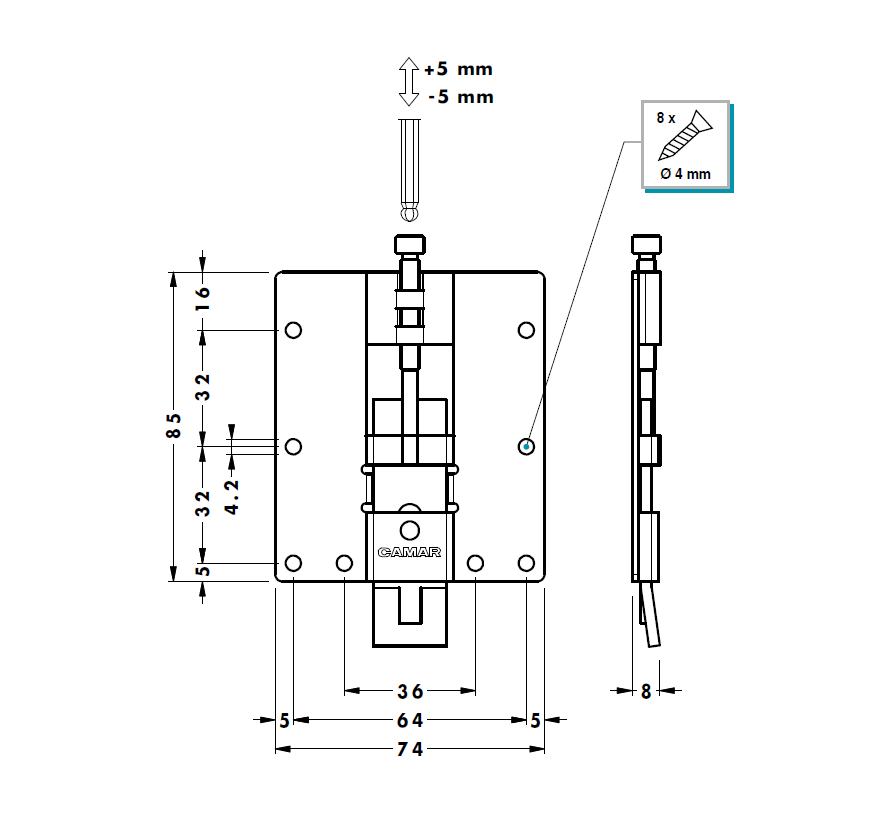 Colgadores ocultos 814 64 para paneles