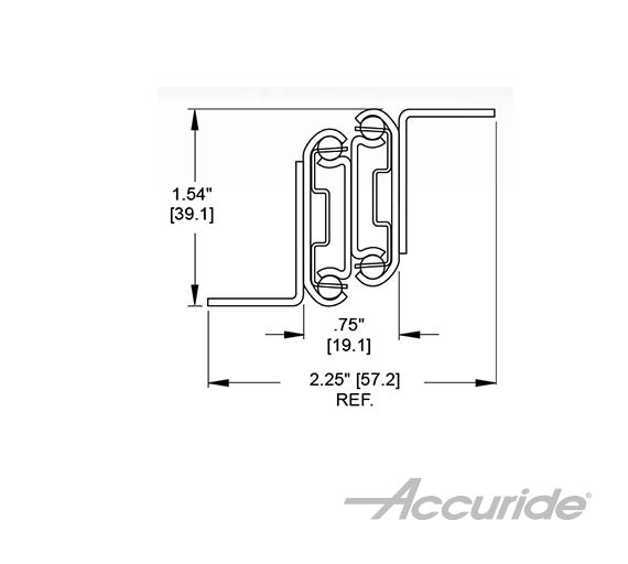 Correderas C301-2590-24D de 600mm, para mueble extraíble, capacidad 70kg, montaje inferior.