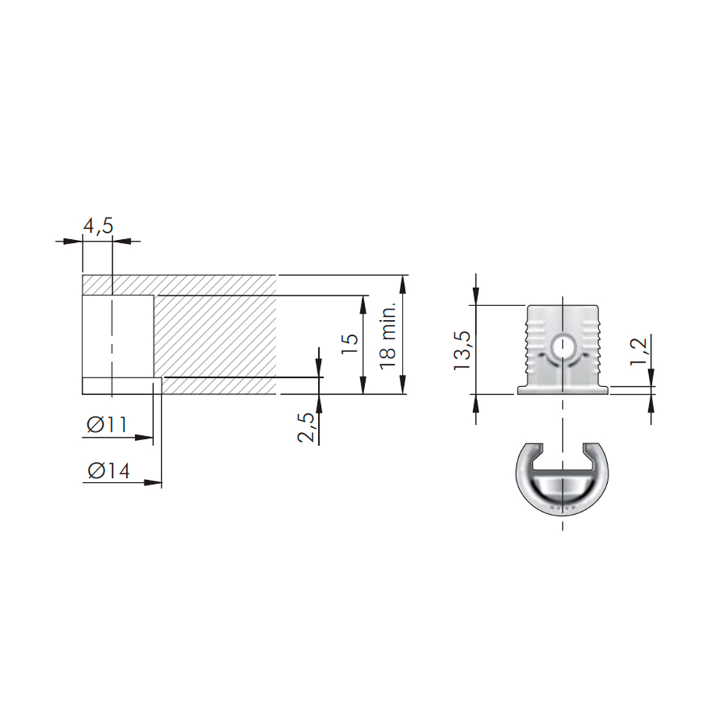 Soporte para entrepaño MAORI