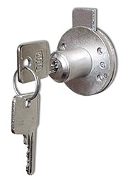 Cerradura para cajon de 180° de giro, para mueble de madera 