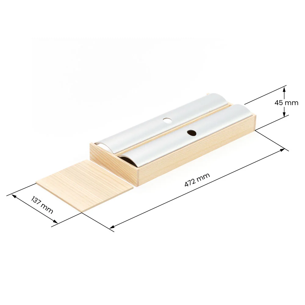 Sistema organizador cubertero LINIQ, acabado encino blanco