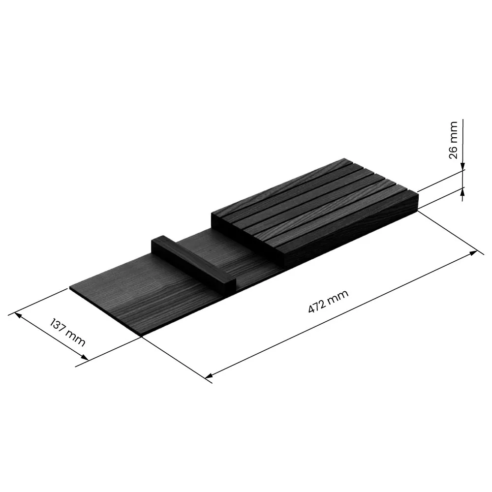 Sistema organizador cubertero LINIQ, acabado fresno negro