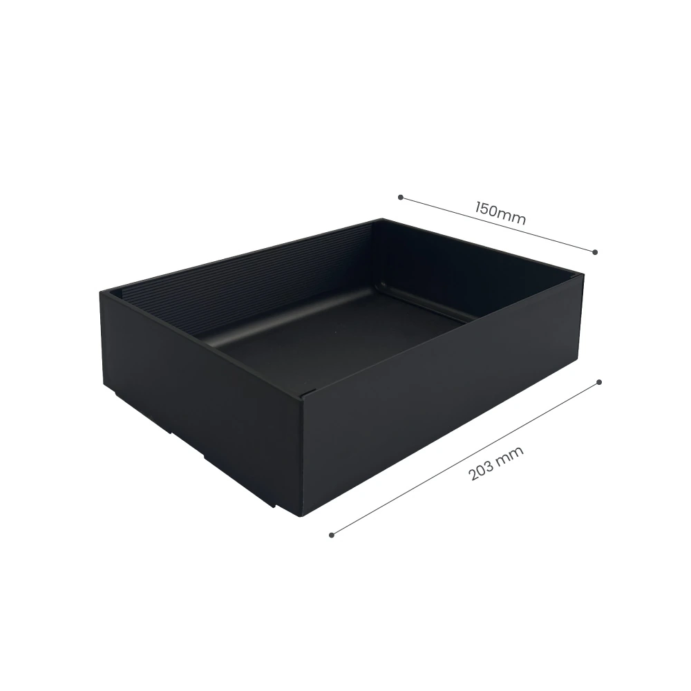 Caja Organizadora REVEAL sencillo, 200mm x 150mm, acabado aluminio anodizado antracita