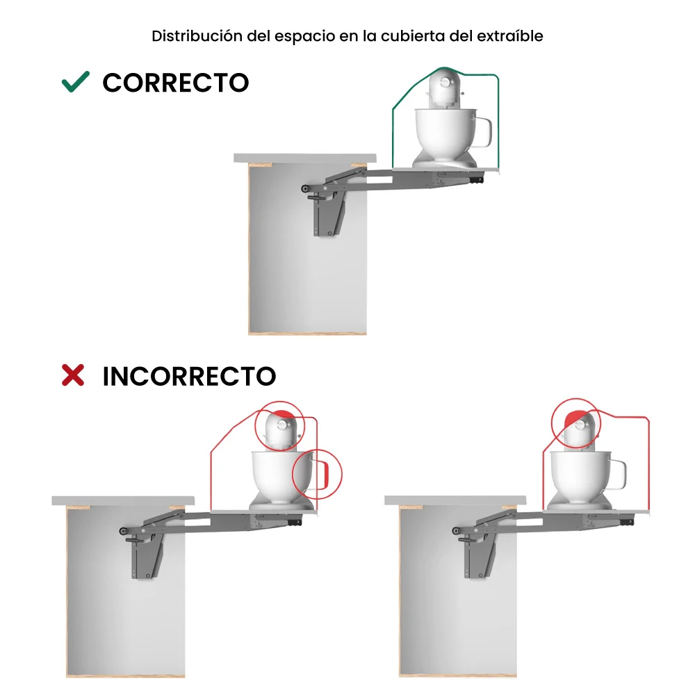 Mecanismo extraible para superficie de apoyo ChefsTable de 600 mm, color antracita