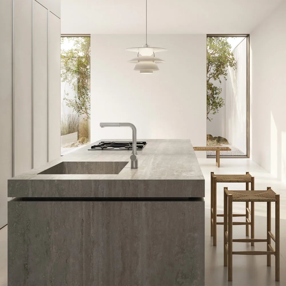 Llave de Cocina Monomando MANIA con Manguera Extraíble | Forma L