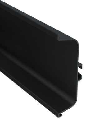 Caja con 5 perfiles de aluminio GOLA C y accesorios opcionales, acabado negro