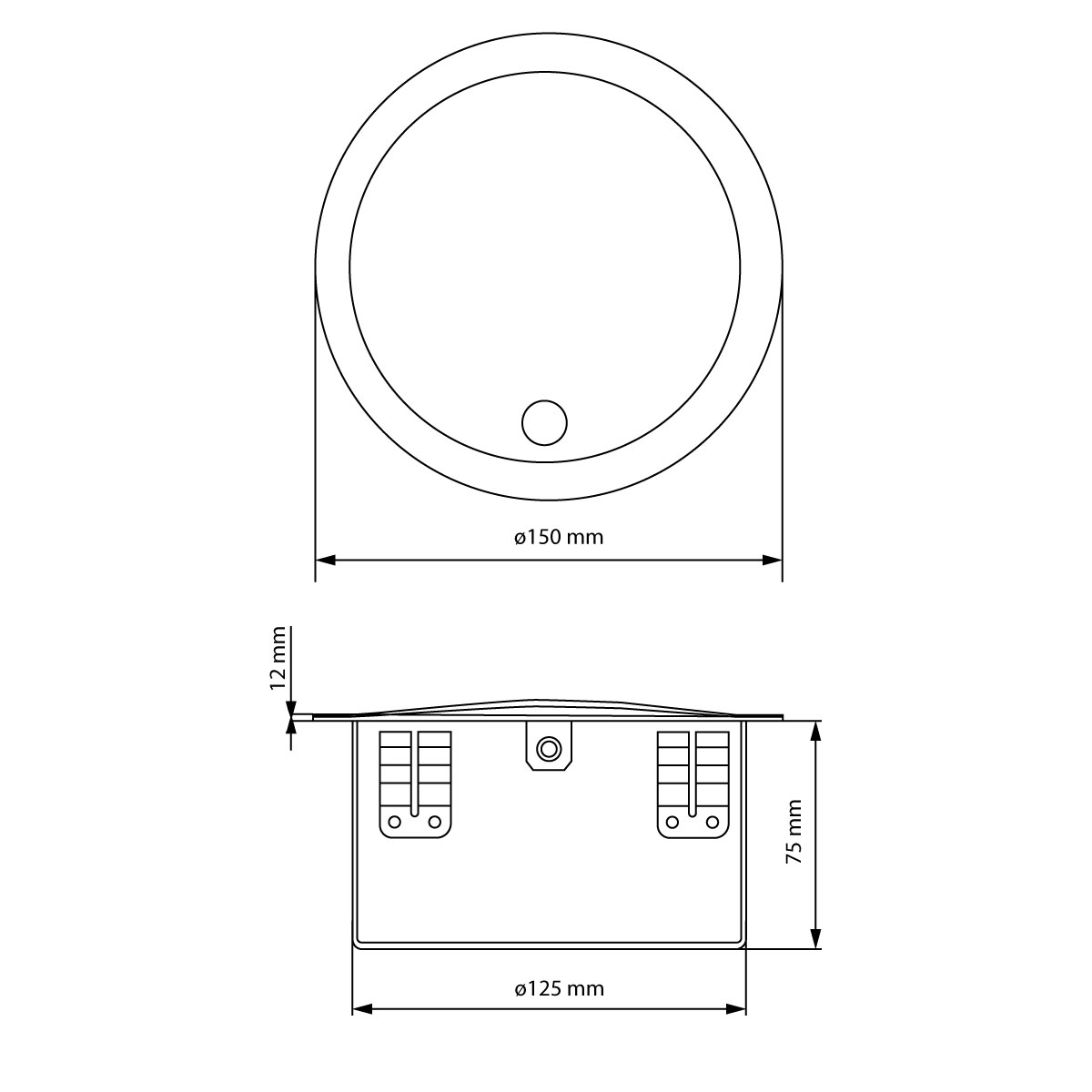 Multicontacto CIRCUM con 2 contactos eléctricos, entradas voz/datos/USB, material acero
