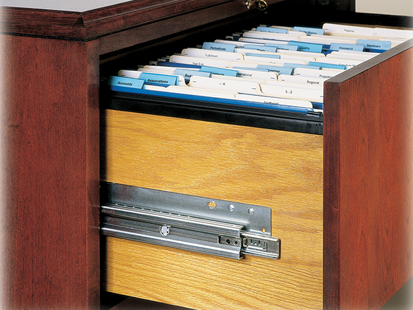 Corredera Accuride C3640 para mueble de madera, alta capacidad, de extensión total, para montaje lateral, capacidad 91 kg