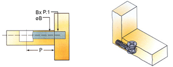 Perno QUICKFIT TL2 8 x 34 mm para caja excéntrica