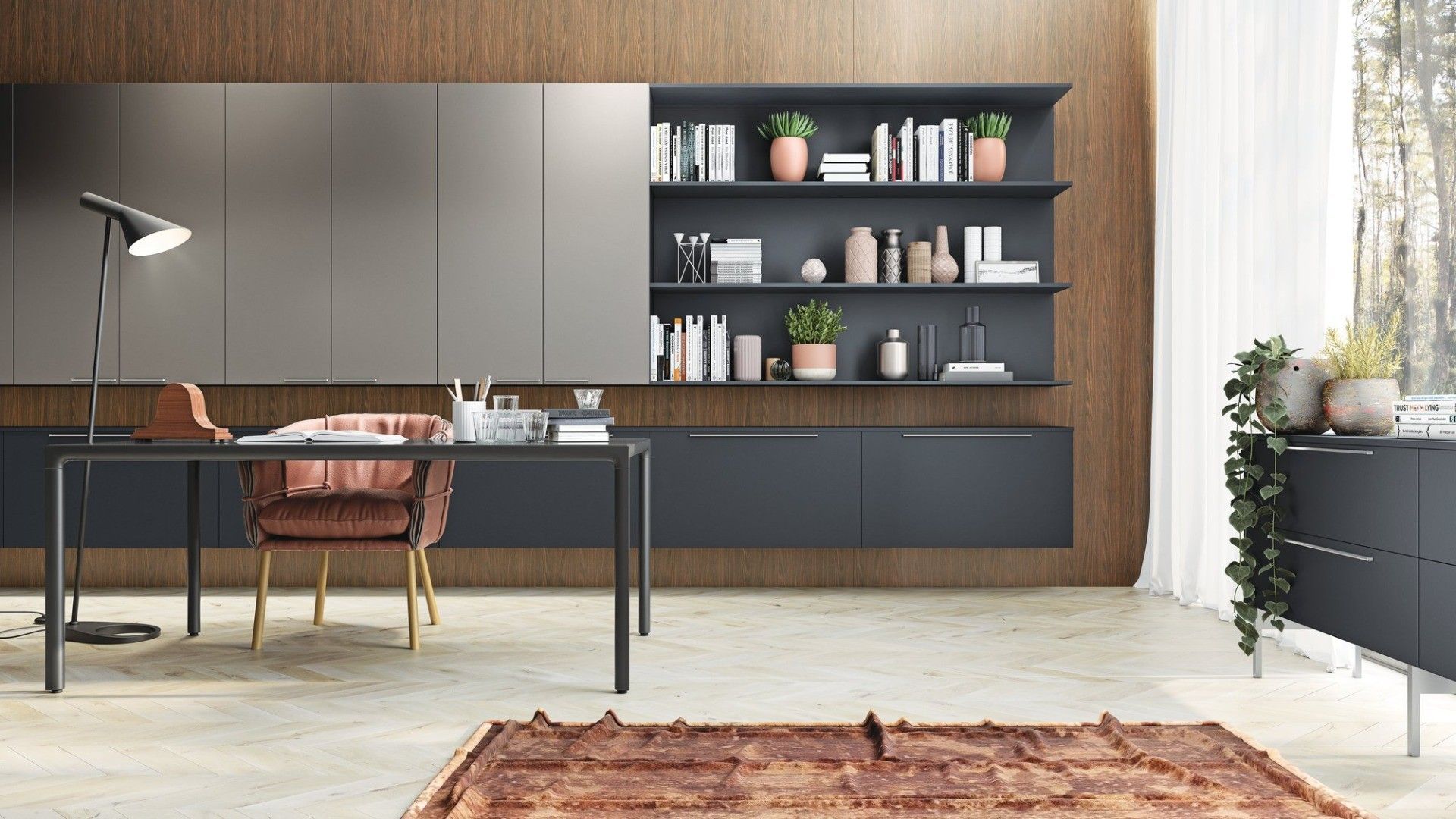 Panel RAUVISIO FINO mate GRIS OBS 154331, medida 1220 x 2800 mm, espesor 18 mm