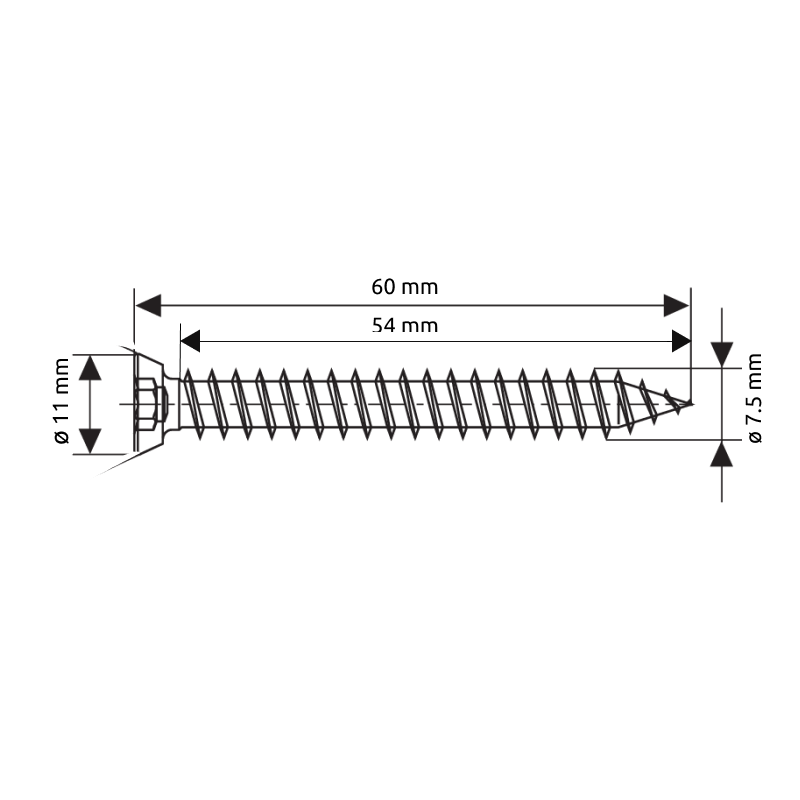 Tornillo SPAX R-A para concreto sin taquete