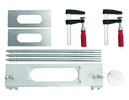 Kit para instalación de bisagras CEAM URBAN 1330 con marco, plantillas y prensas de bloqueo