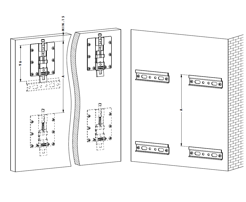 Colgadores ocultos 814 64 para paneles