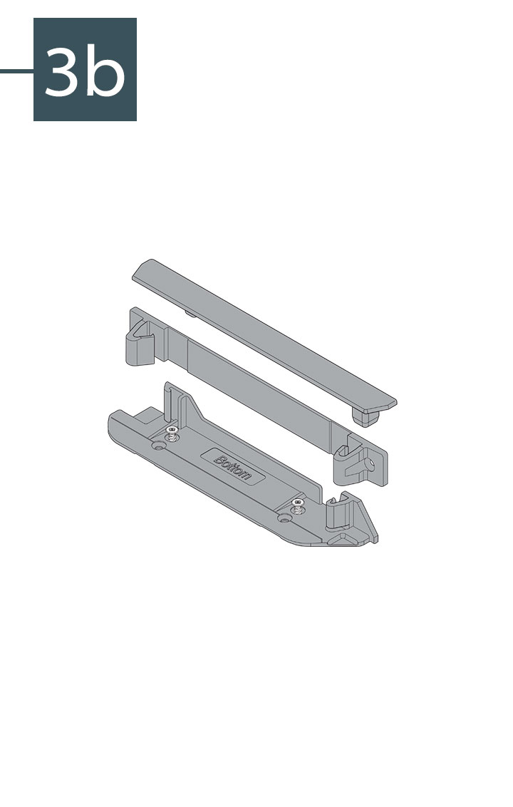 Soporte para SERVO-DRIVE fijación a piso y trasera del gabinete