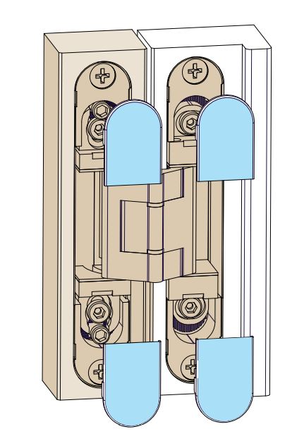 Bisagra oculta 929 para muebles