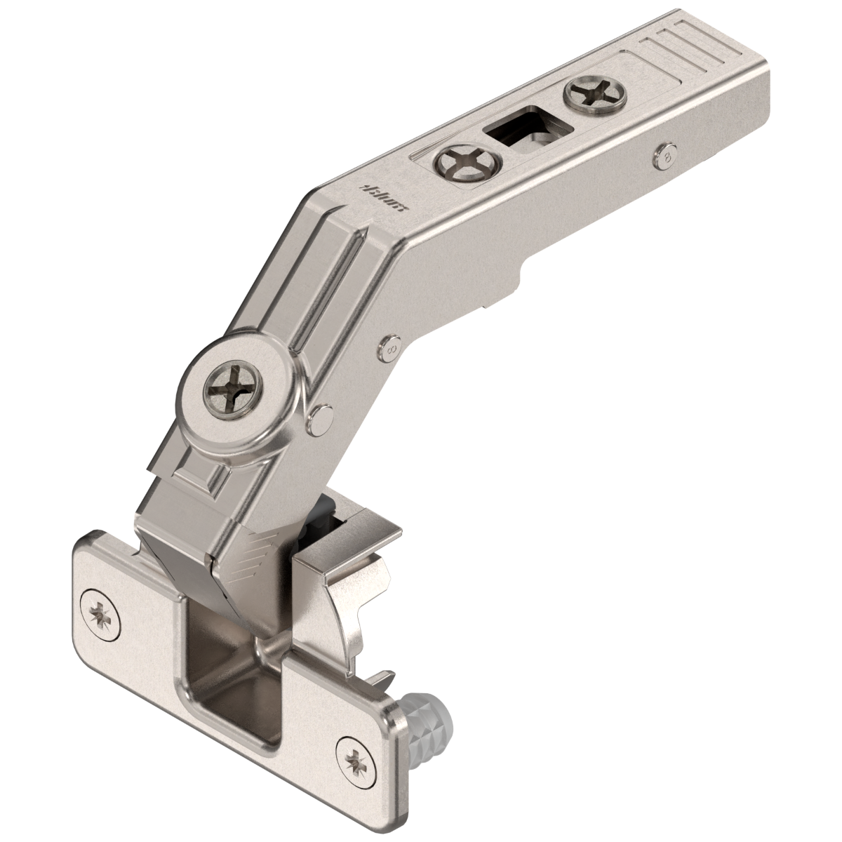 Bisagra CLIP top para puerta de 90°/60° de apertura, taquete Ø8 mm, montaje a presión