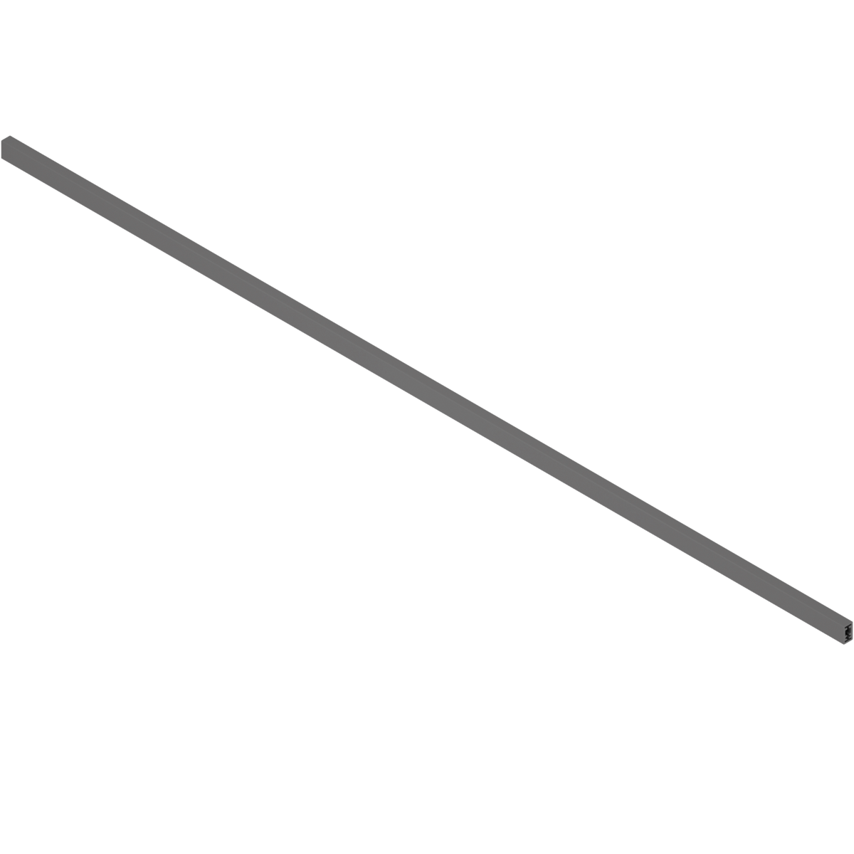 Pieza de galería para frente de cajón interno MERIVOBOX, longitud 1042 mm, gris orión