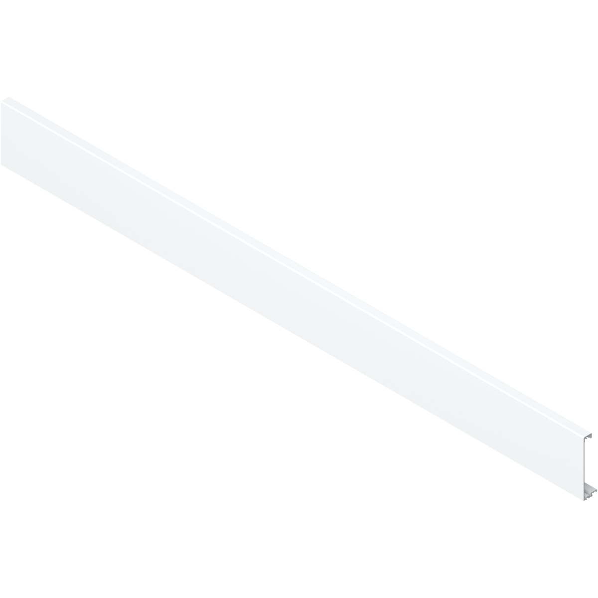 Pieza delantera para cajón interno ANTARO, longitud 1036mm, para cortar, blanco seda (Hasta agotar existencias)