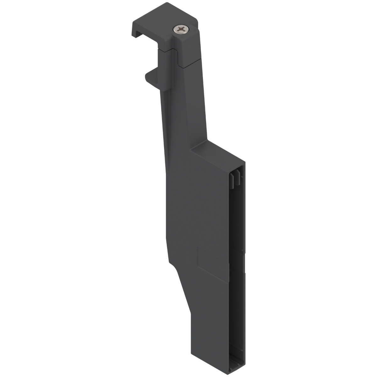 Soporte para separador transversal ORGA-LINE para galería antaro, altura D, NEGRO TERRA.