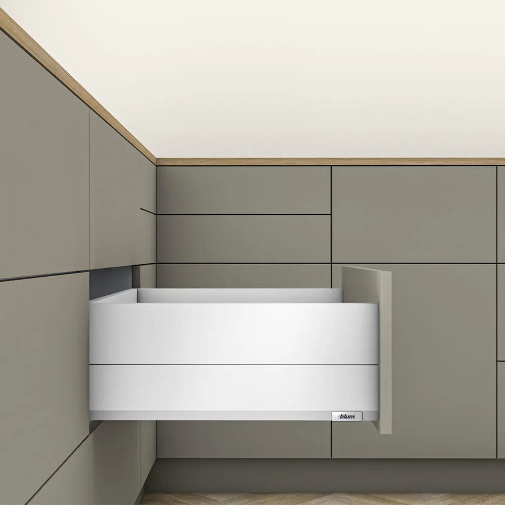 Cajón MERIVOBOX BOXCAP blum blanco seda mate