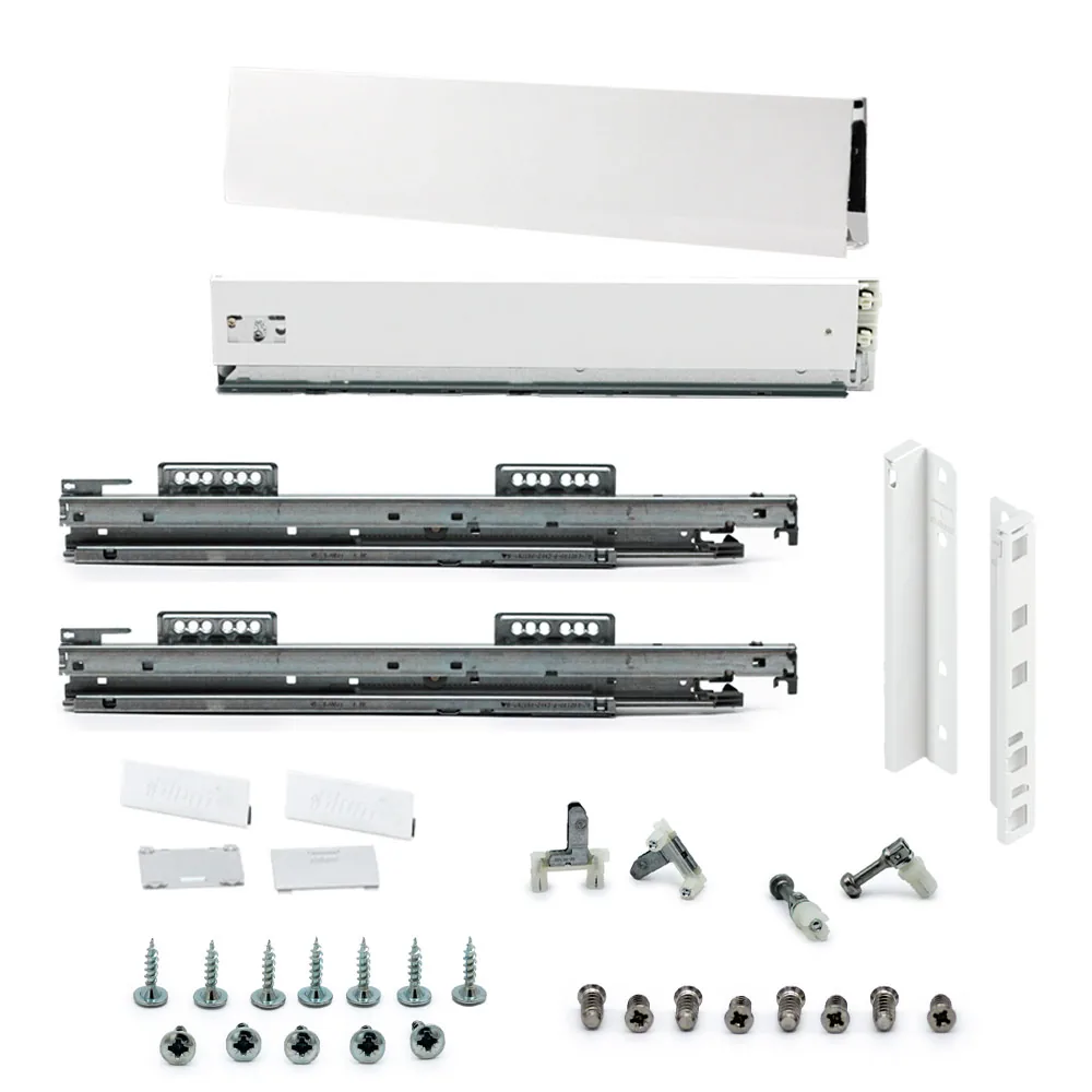 Kit MERIVOBOX cajón altura E, blanco seda mate