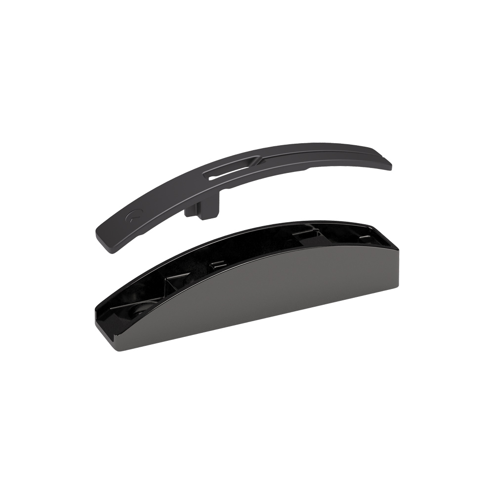 Sistema de apertura KIARO EASY para mueble de madera, color antracita