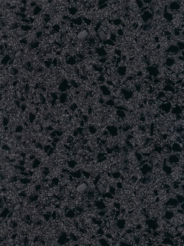 Cubierta de Superficie Sólida Everform™, color 501 Black Lava, 0.76 X 3.70 m