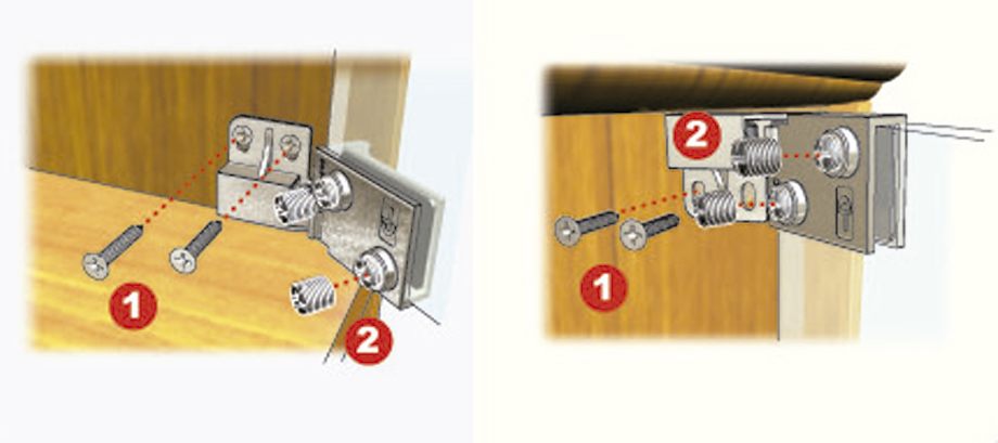 Juego de bisagras para puerta de cristal de 4 a 6 mm de espesor, cromo