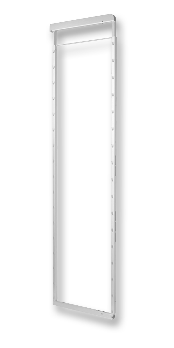 Marco CLICK FIXX ajustable para DISPENSA de 1,900 a 2,300mm con SoftStopp premontado, acabado blanco