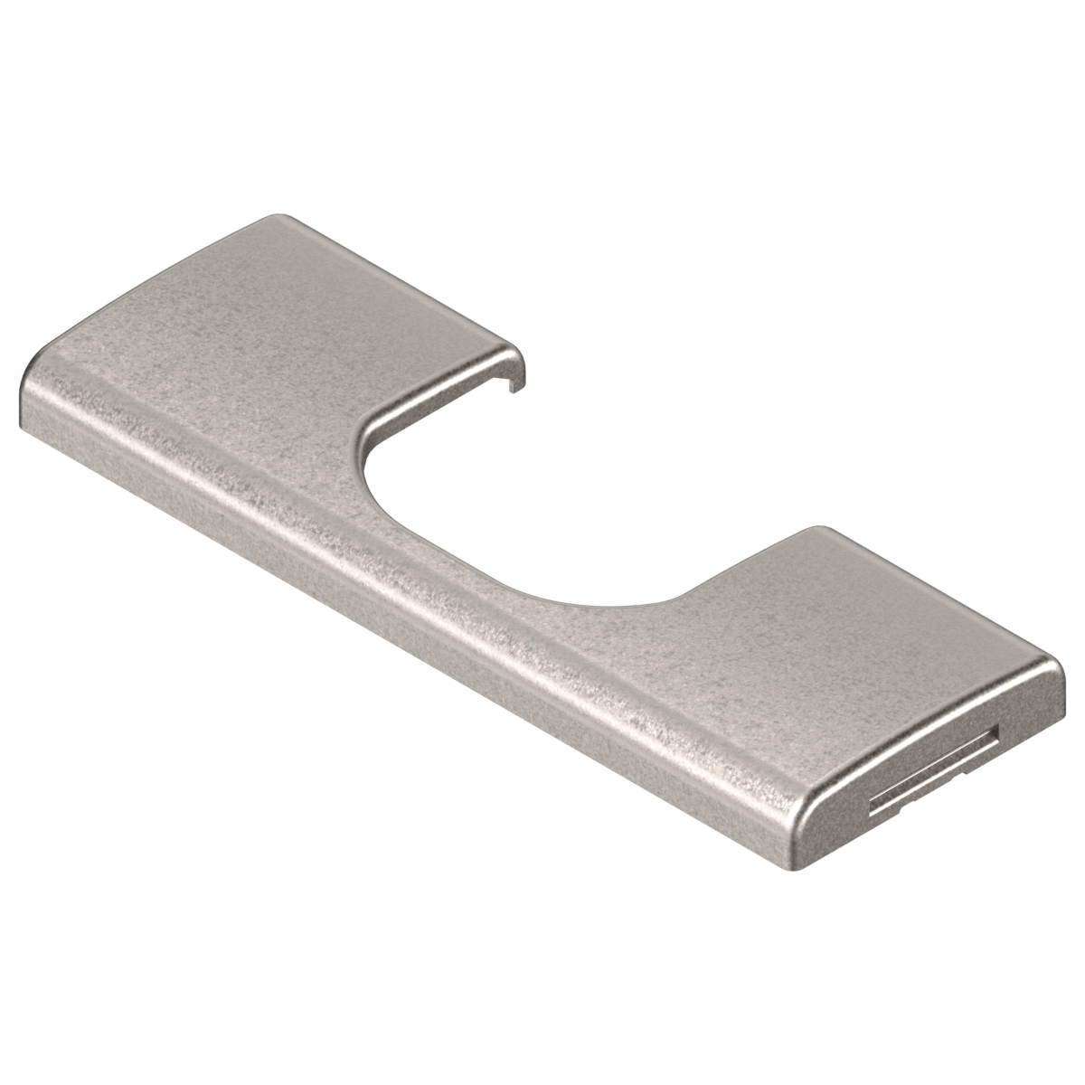 Tapa metálica acabado BCOR para cazoleta de bisagra 107 grados, sin impresión. 