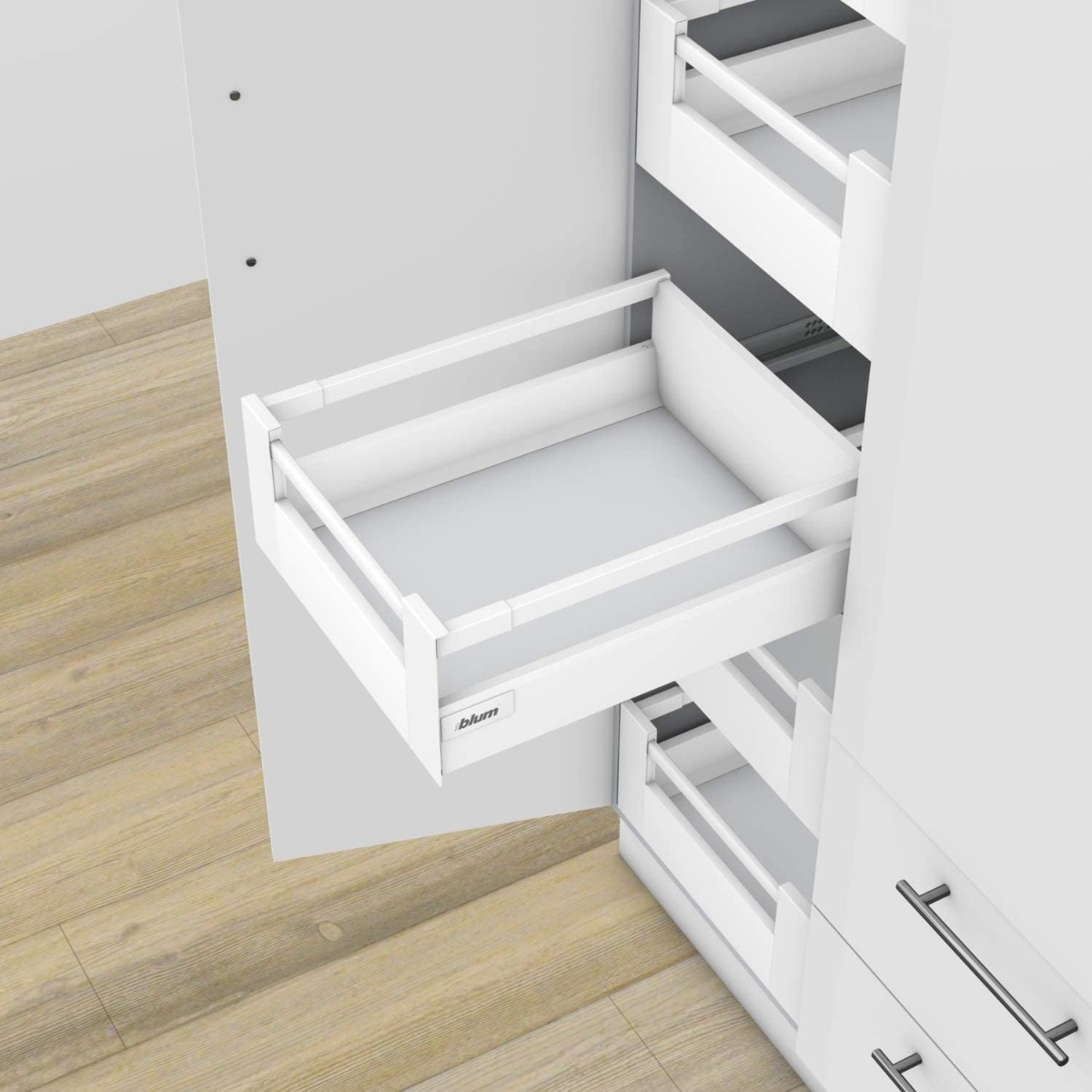 Cajón interno TANDEMBOX antaro con galería, altura C, color blanco