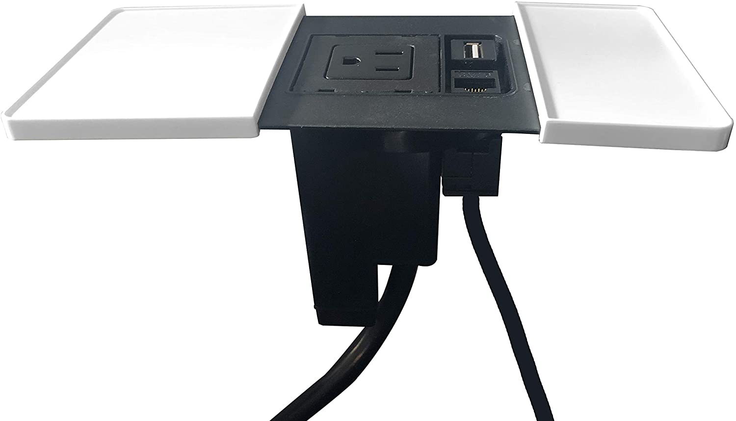 Multicontacto PAD, 1 socket, 1 RJ45 y 1 USB de Datos