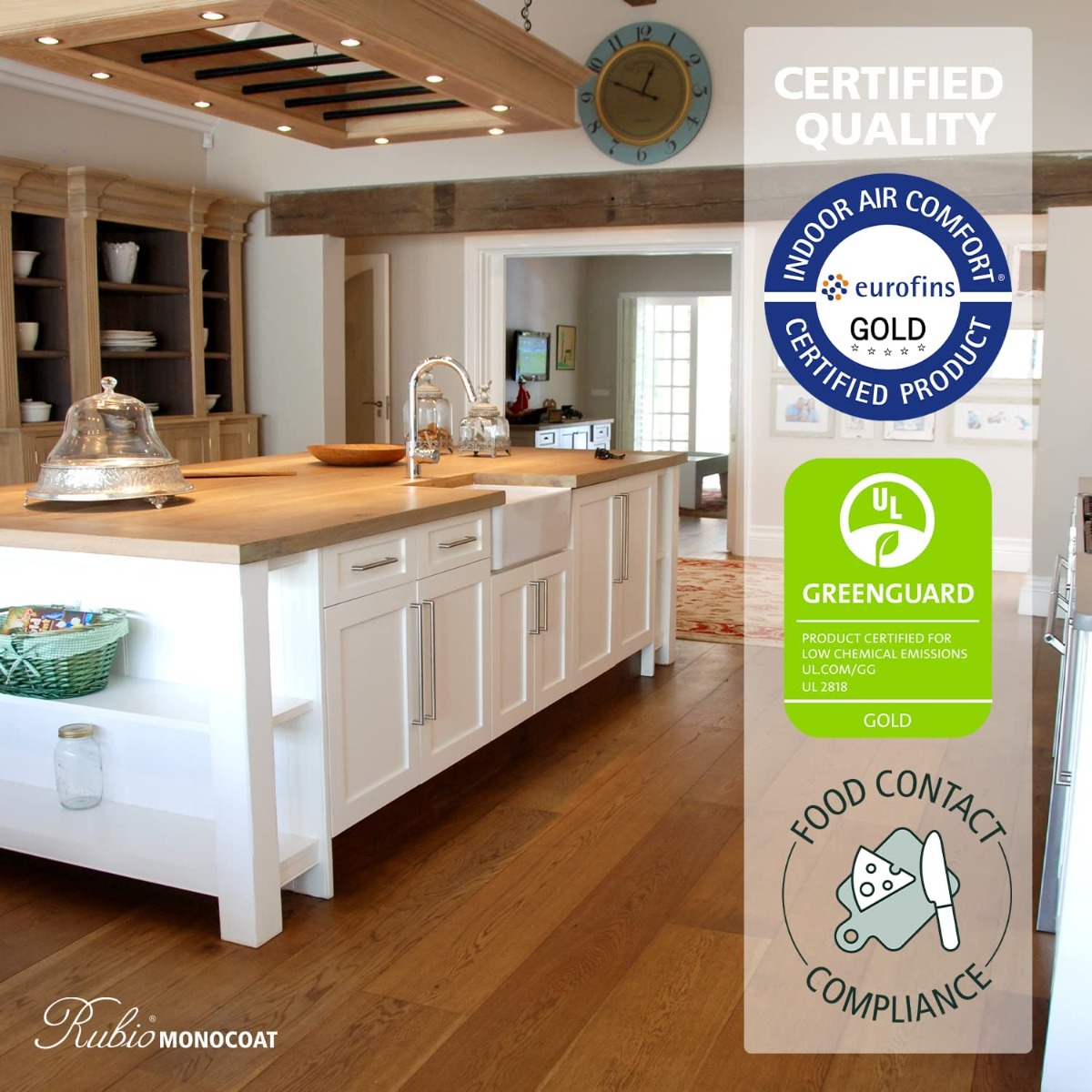 Aceite Rubio Monocoat OIL PLUS 2C (A+B) para superficies de madera, 350 ml