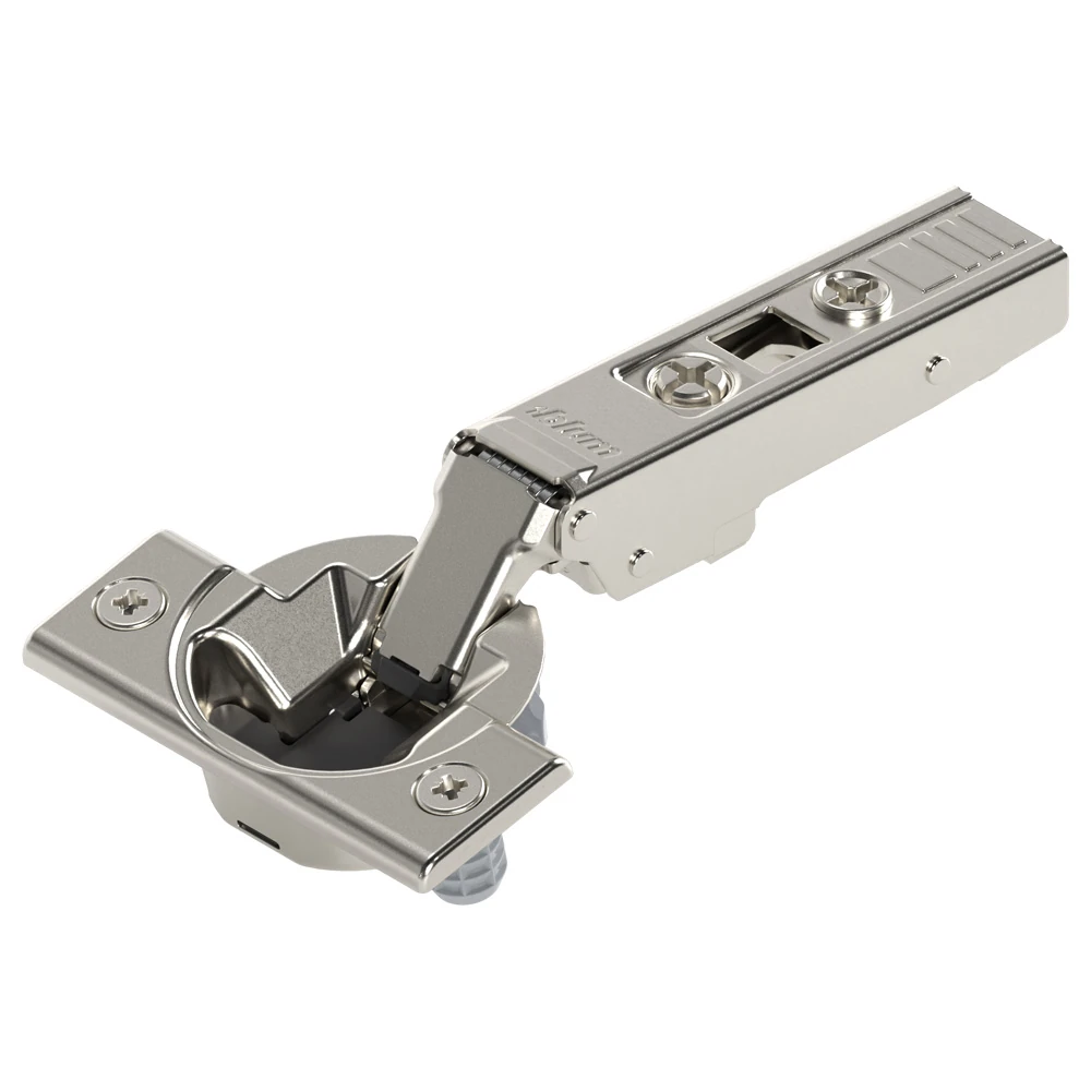 Bisagra CLIP top BLUMOTION 105°, cubrimiento total, con muelle montaje a presión, acabado niquelado