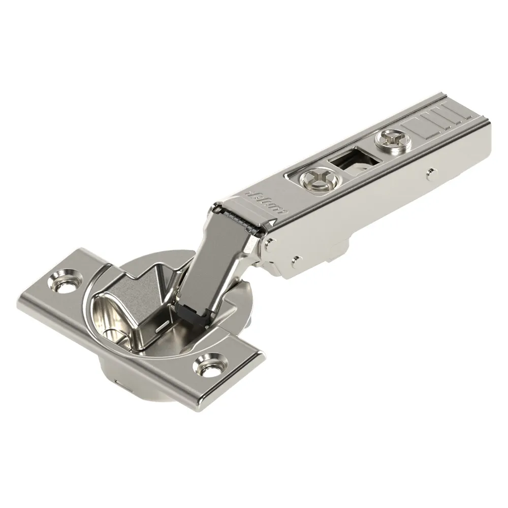 Bisagra CLIP top 105°, brazo recto, para atornillar, acabado niquelado