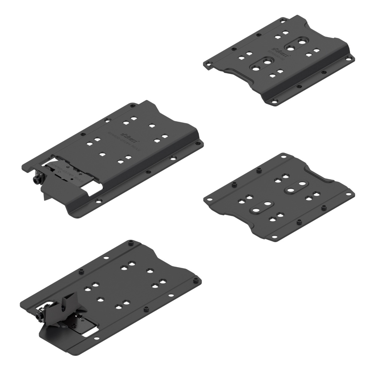 Juego de conectores para pocket de REVEGO UNO, aplicación sin zóclo, para espesor de costados de pocket 18 a 19 mm, lado derecho