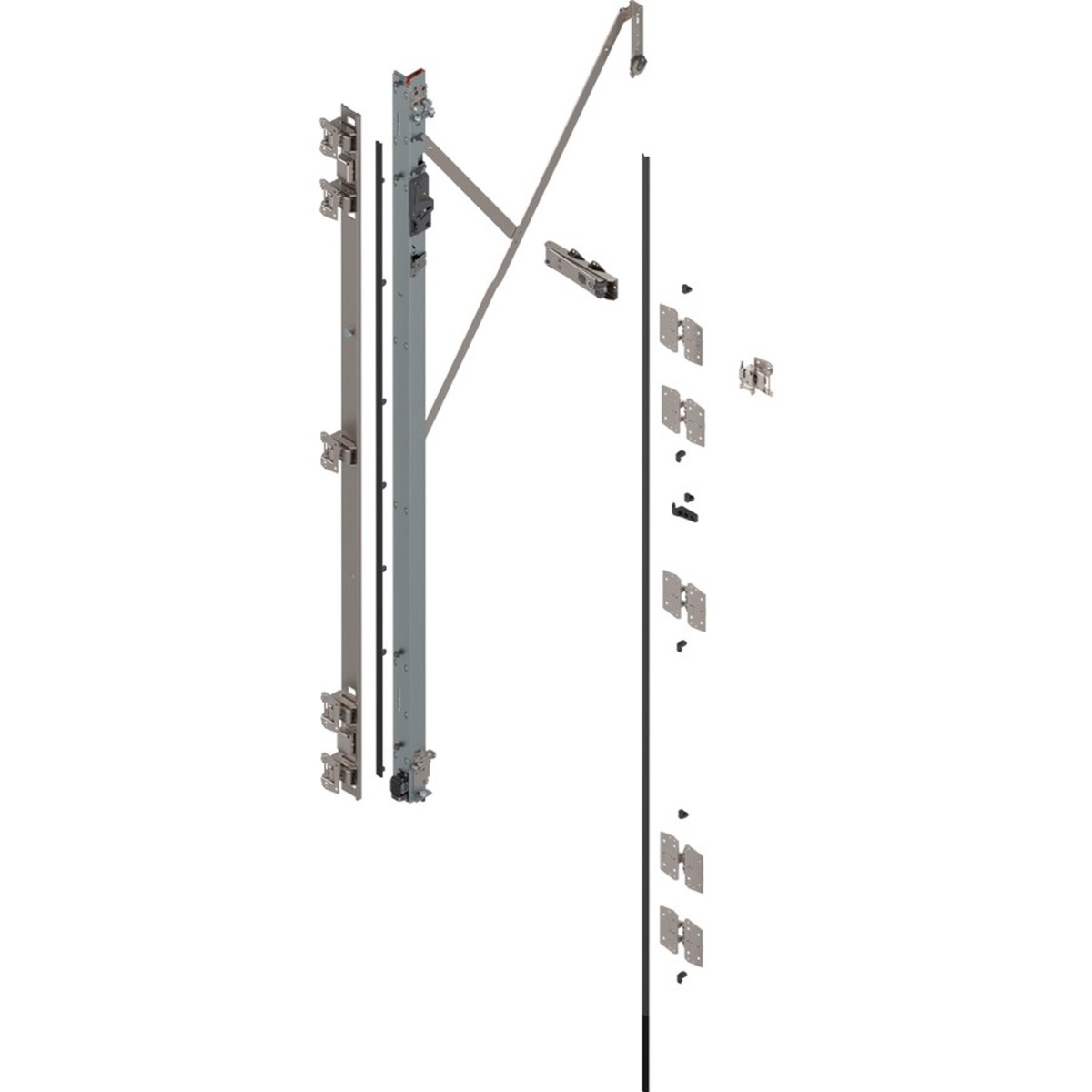 Mecanismo izquierdo REVEGO DUO, bisagras y soportes con TIP-ON, altura pocket 2857-2999 mm