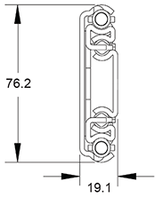 Corredera Accuride C9301 para cajón de alta capacidad de extensión total, para montaje lateral, capacidad 227 kg
