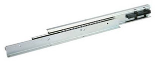Correderas C3600-201D de 550mm, para mueble extraíble con auto cierre, cap. 80kg, montaje inferior.