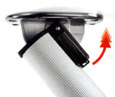 Juego de cuatro patas plegables CLICK, acabado aluminio