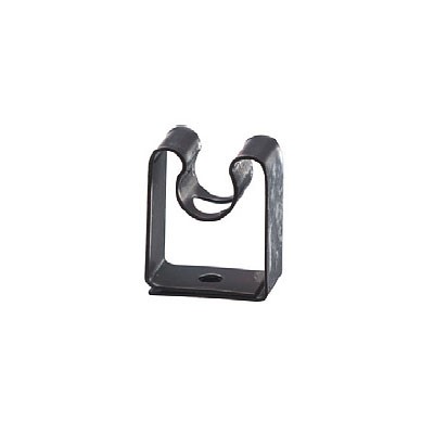 Elemento de fijación PLINTH CLIP para zoclos y traseras de mueble, de 20mm, acabado negro metalizado