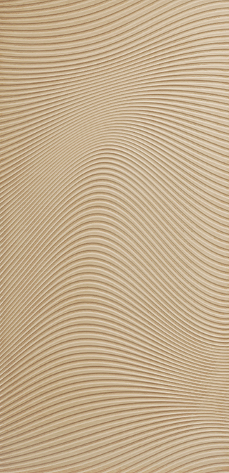 Panel tallado ZEN WAVE, medida 19 x 1220 x 2500 mm, acabado natural 
