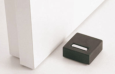 Tope de goma TAVOLO para puerta, color negro