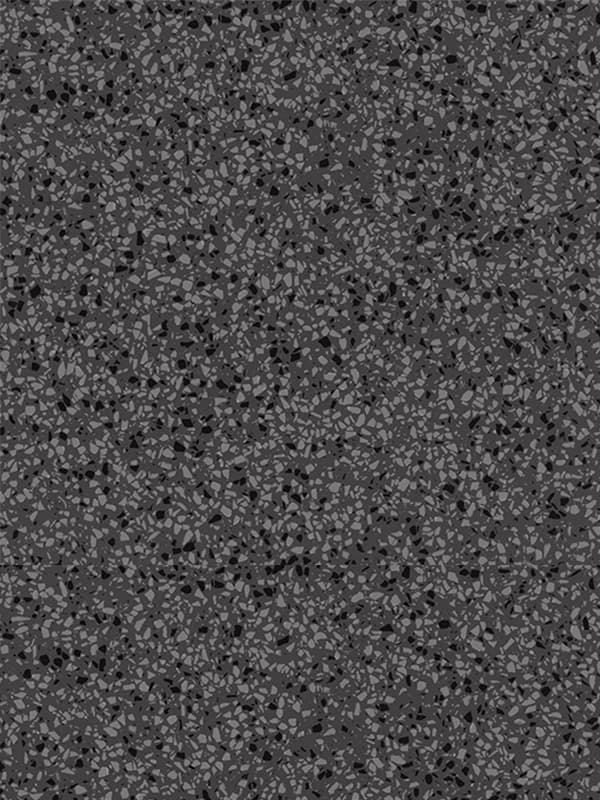 Cubierta de Superficie Sólida EVERFORM™, color 411 Grafite Terrazo Matrix, 0.76 X 3.68 m