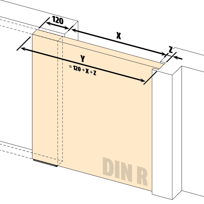 Burlete guillotina SN para puerta corrediza
