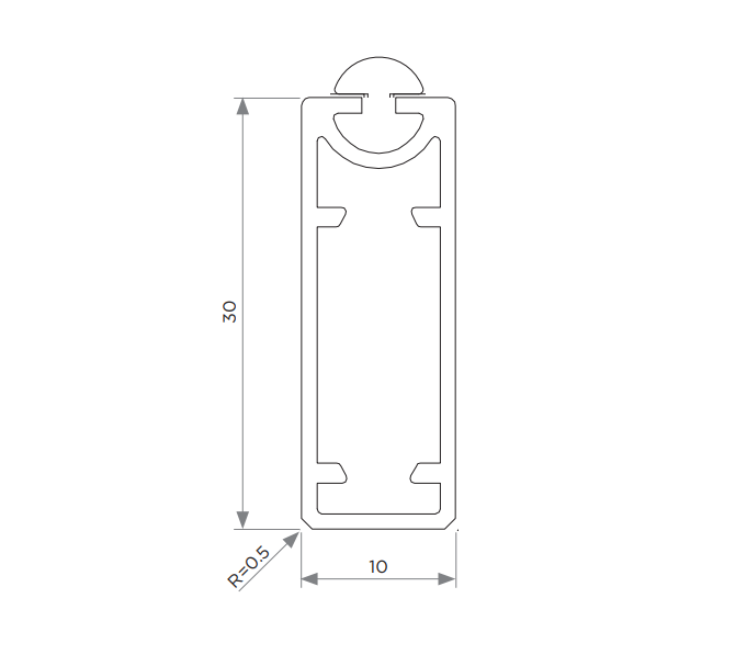 Tubo para clóset ACTION