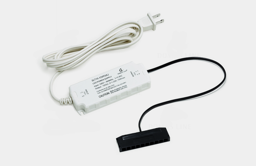 Transformador 15/12 15W a 120V clavija americana. Sistema M12